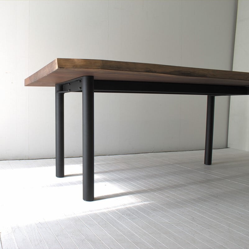 鉄脚06【CｰTAS06】サンドブラック 一枚板対応 アイアン脚 テーブル脚