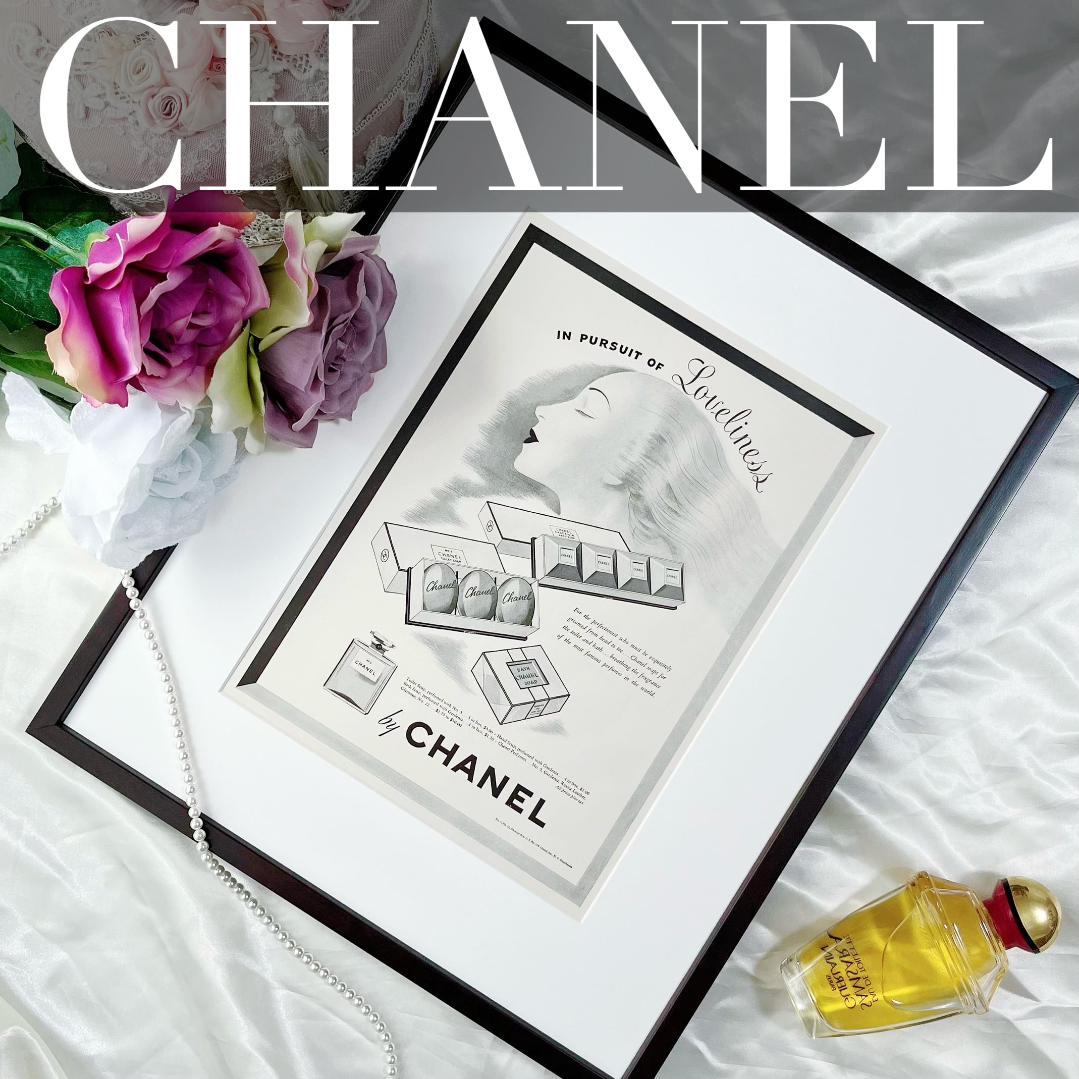 1942 広告＞ CHANEL シャネル ポスター ヴィンテージ アートポスター