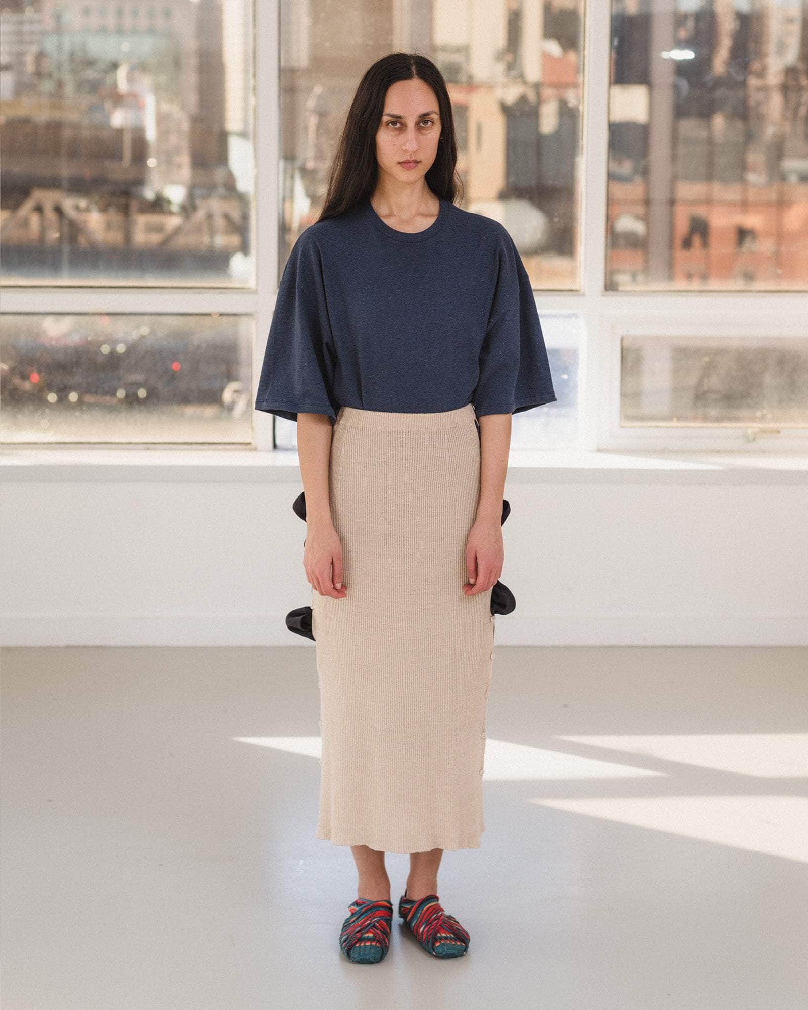 Franca Skirt in Assortment | Linen cotton rib | en | Baserange