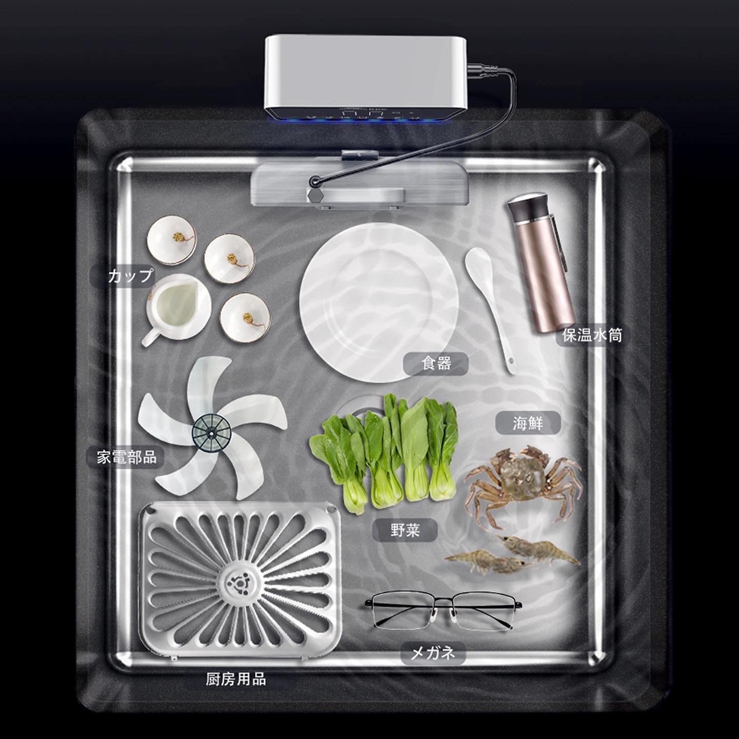 BDP工事不要、究極に場所を取らない超音波食洗機|The Washer Pro