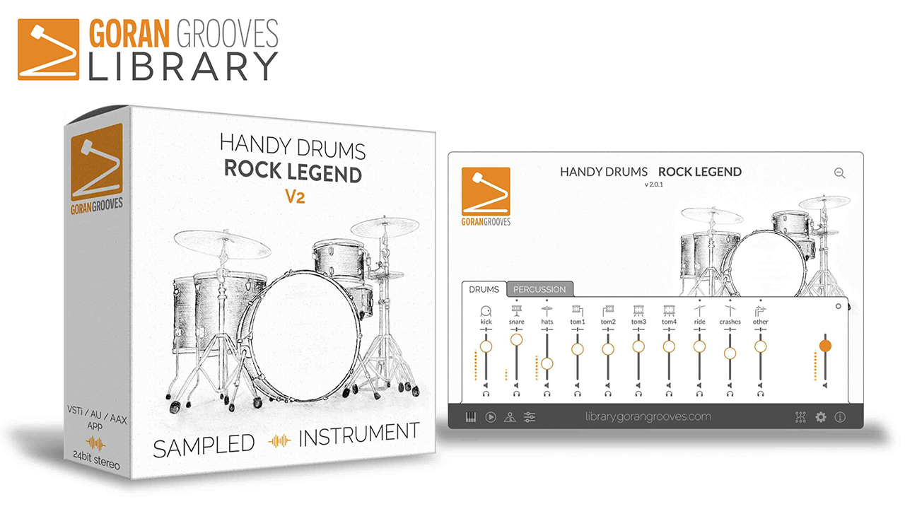 GoranGrooves Handy Drums ROCK LEGEND V2 - beatcloud - DTM,DAW