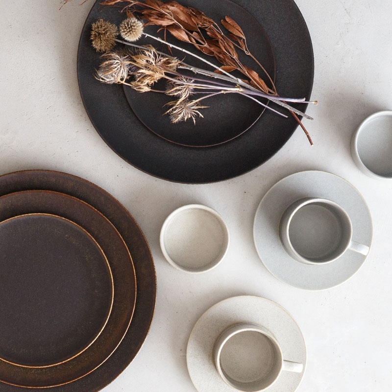 フラットプレート マットブラック / beaudecor porcelain | ボー