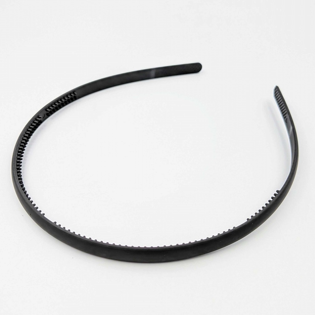 カチューシャ ブラック 細め シンプルデザイン 3個セット 約14×12.5cm