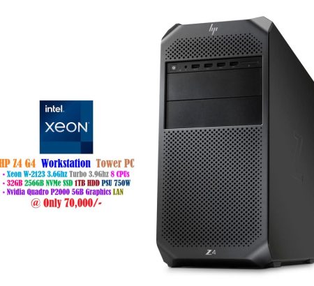 HP Z4 G4 Workstation Tower Xeon W-2123 3.6Ghz 8 CPUs 16GB 256GB