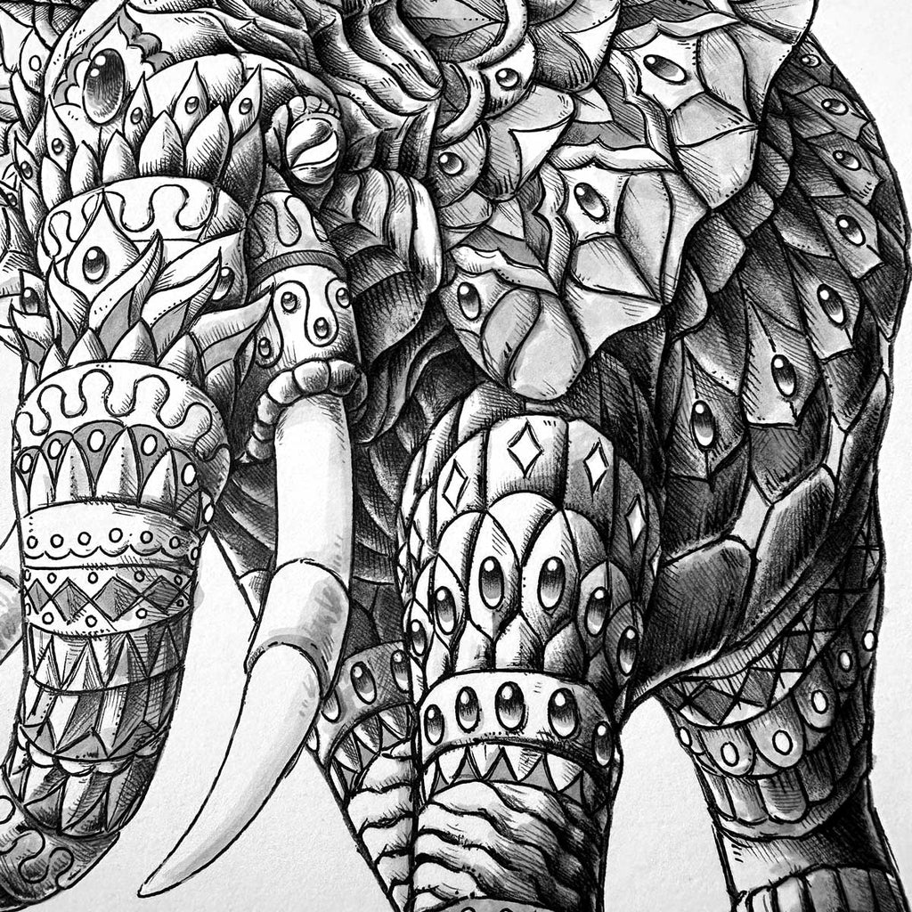 Ornate Elephant 4.0 (Original Artwork) BIOWORKZ