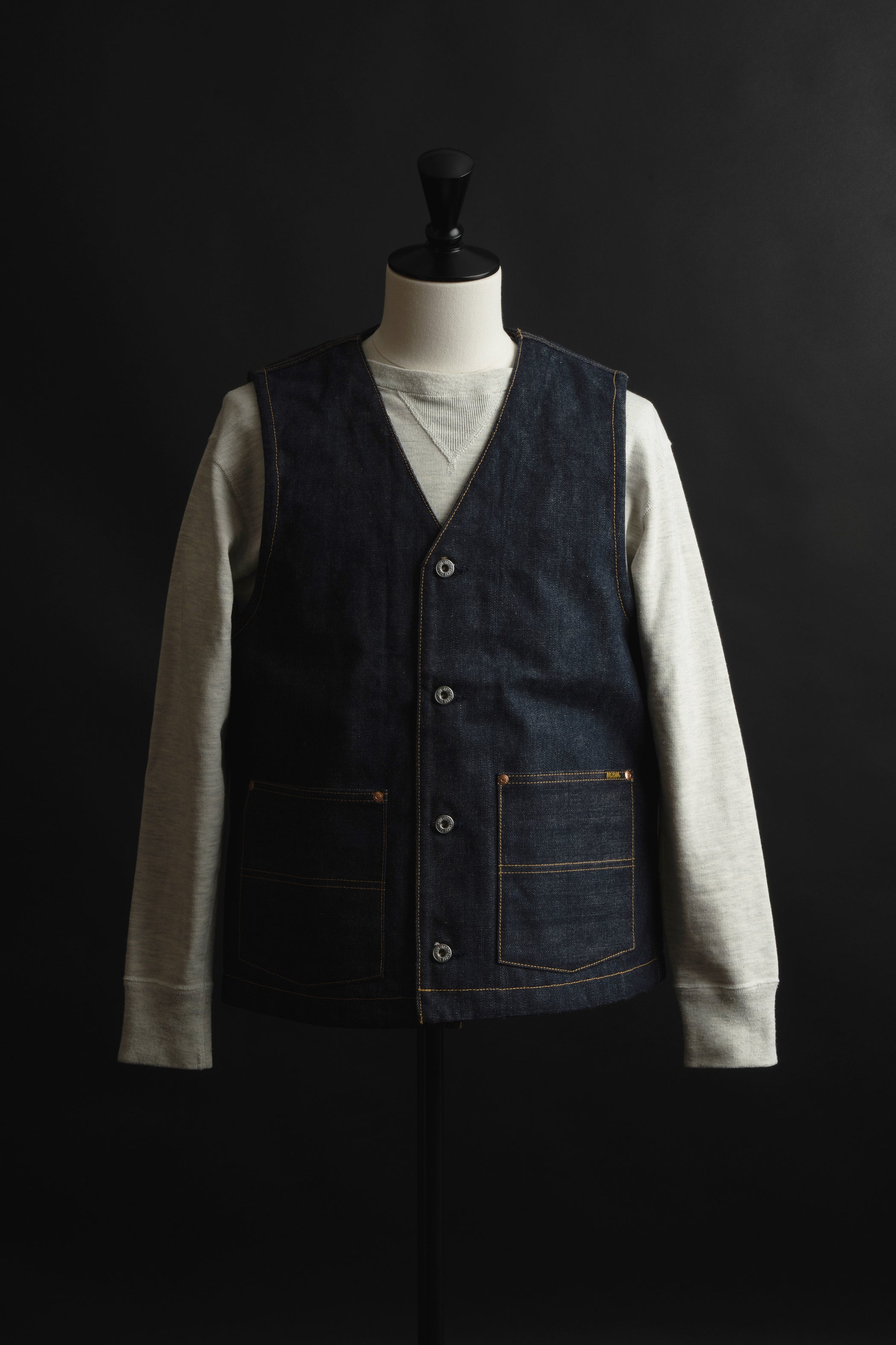 XX602BE (SP5)『XXXX-EXTRA』BUTTON UP VEST EMB – BIG JOHN【公式