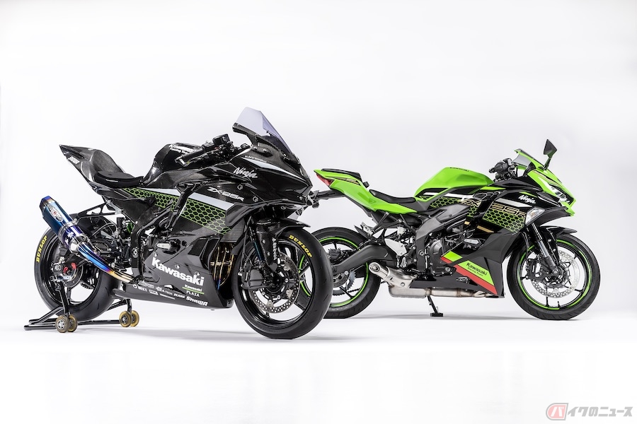カワサキ「Ninja ZX-25R」をレースイメージにカスタムした車両を公開