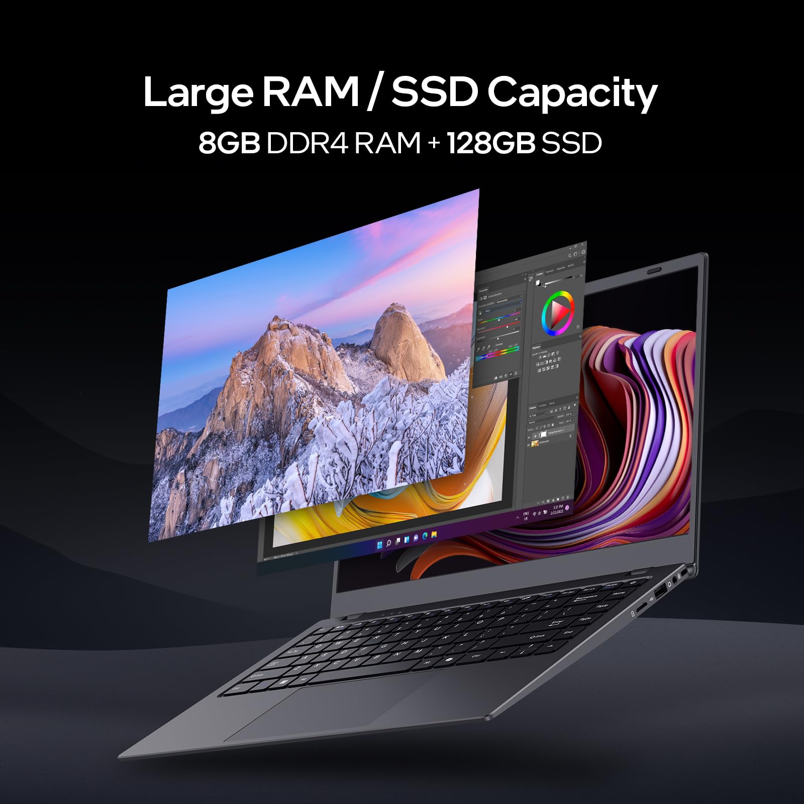 BiTECOOL マルチタスク軽量ノート 14｜Intel N5095｜DDR4 8GB+128GB｜FHD