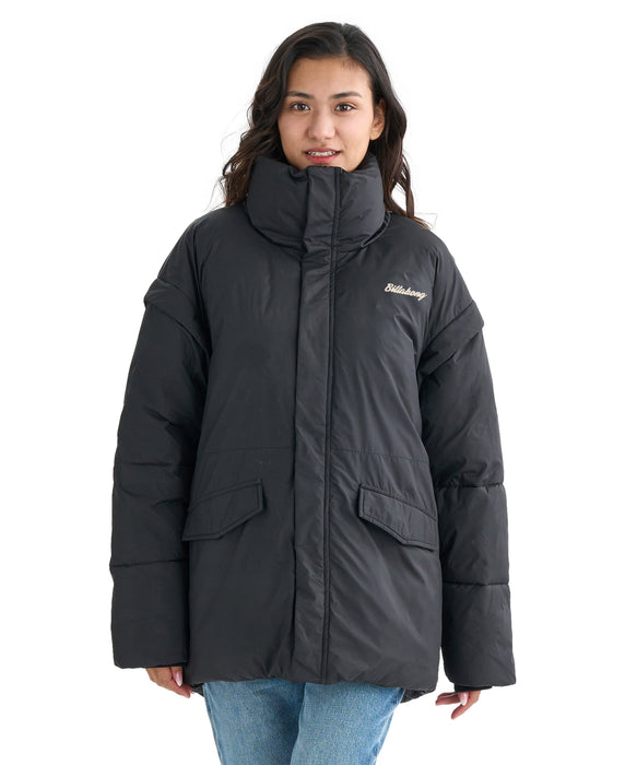 OUTLET】BILLABONG レディース 【SURF CAMP】PUFFER 2WAY JACKET