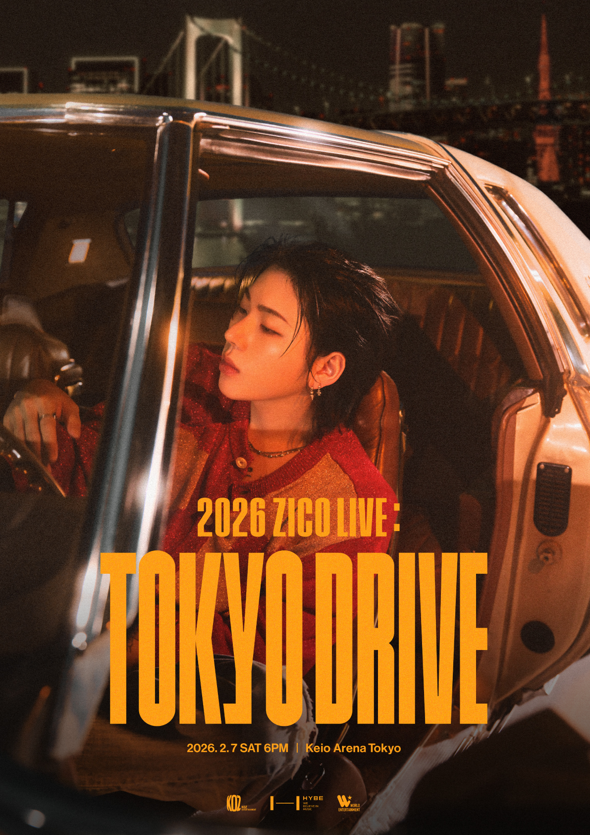 ZICO(ジコ) 8年ぶりの日本公演『2026 ZICO LIVE : TOKYO DRIVE』開催