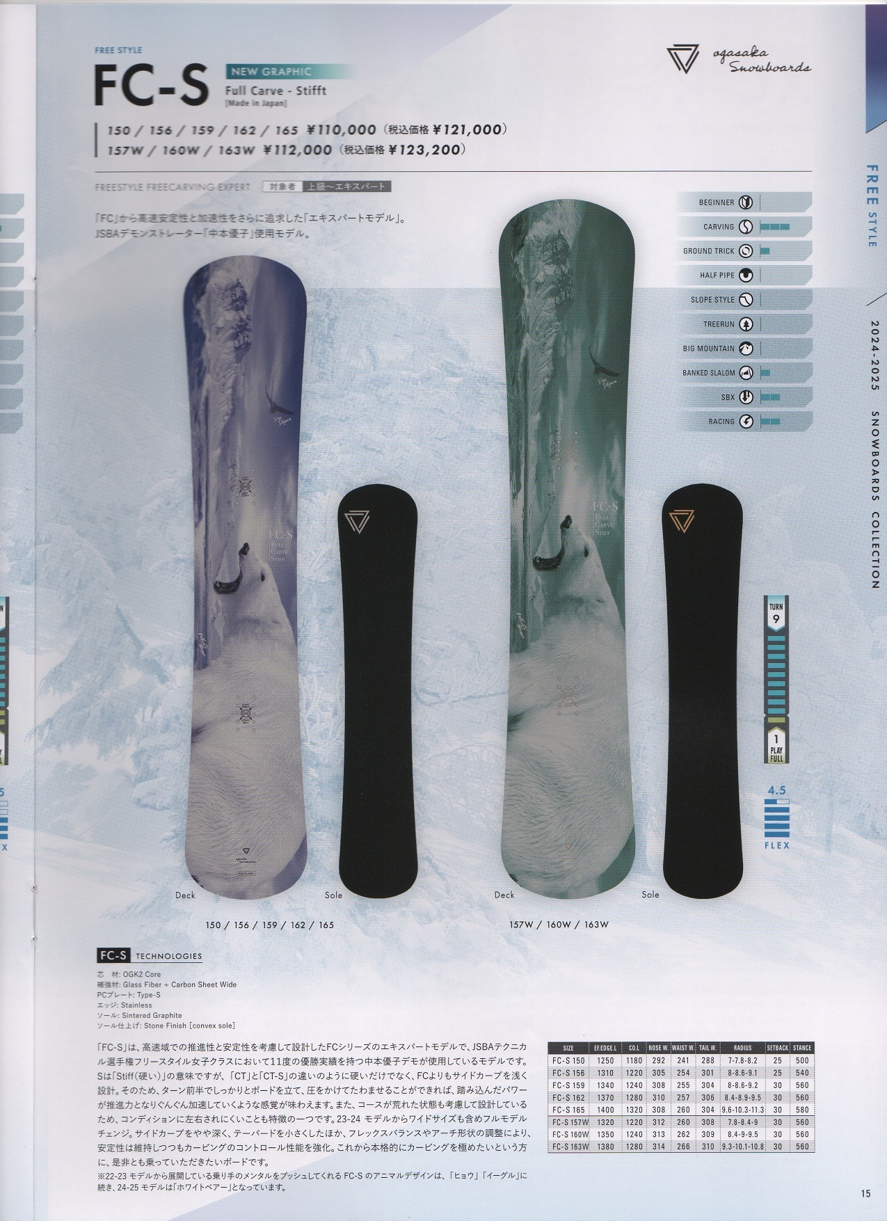 24-25ニューモデル OGASAKA(オガサカ) FC/ FC-S(エフシー/エフシーエス