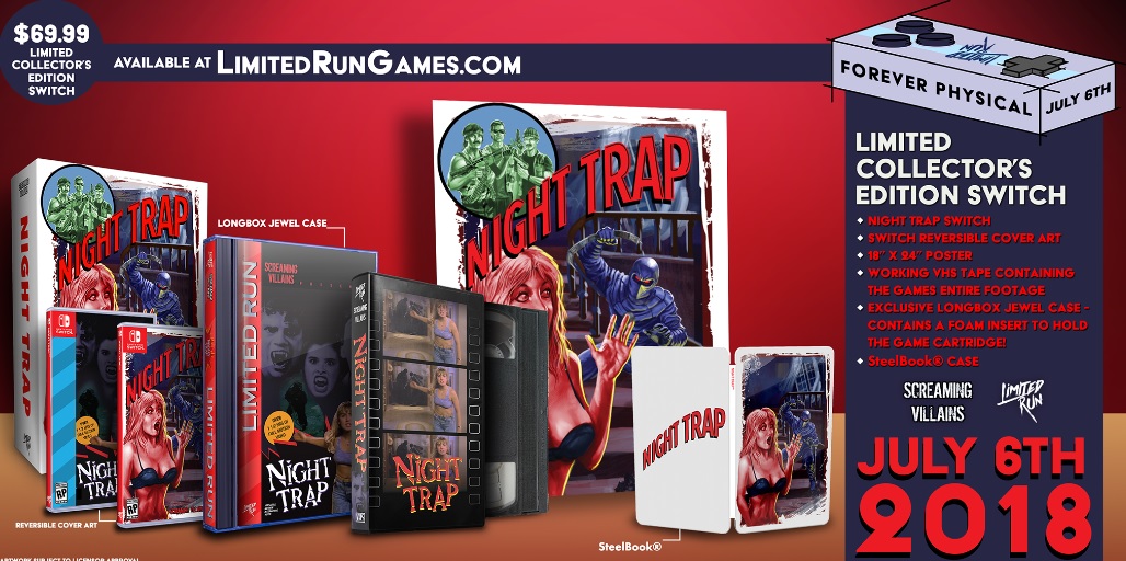 実写ADV界の珍作『ナイトトラップ』Switch版Classic Edition