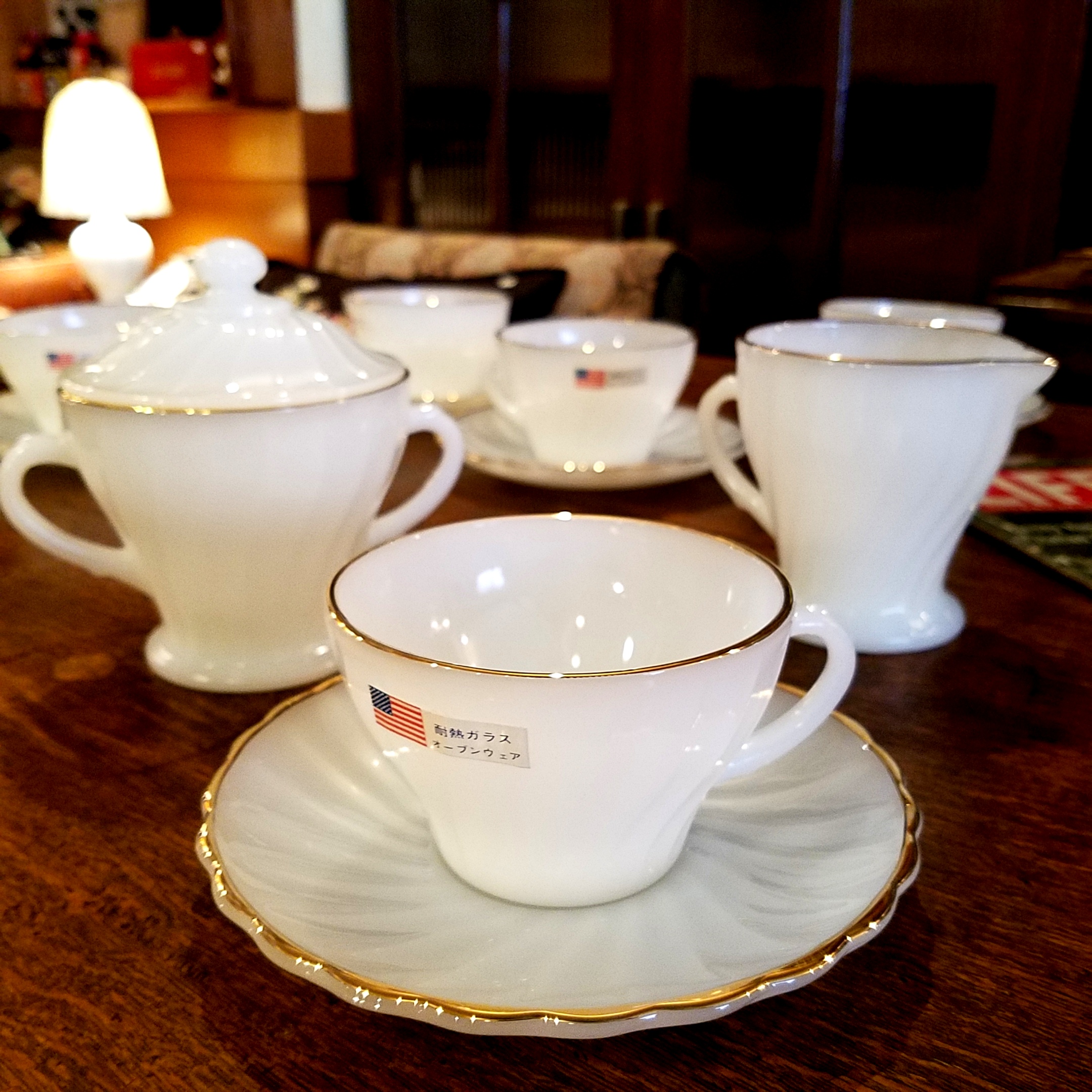 アンカーホッキング「サバービア」カップ＆ソーサーと