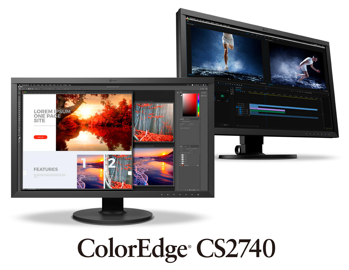 ColorEdgeシリーズ初の4K UHD対応「EIZO ColorEdge CS2740-BK