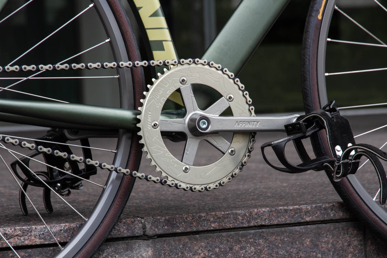 AFFINITY PRO TRACK CRANK＆CHAINRING着弾&バイクチェック！ - BLUE