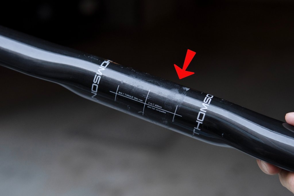 THOMSON CARBON DROP BAR AERO (400mm) 【USED】