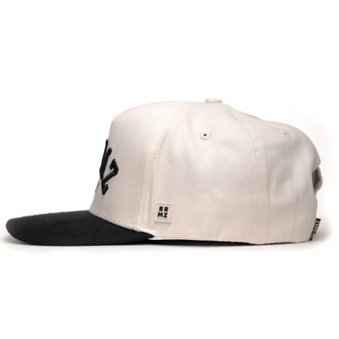 Brimz Classic Cotton Hat | Off White/Black – Brimz Supply