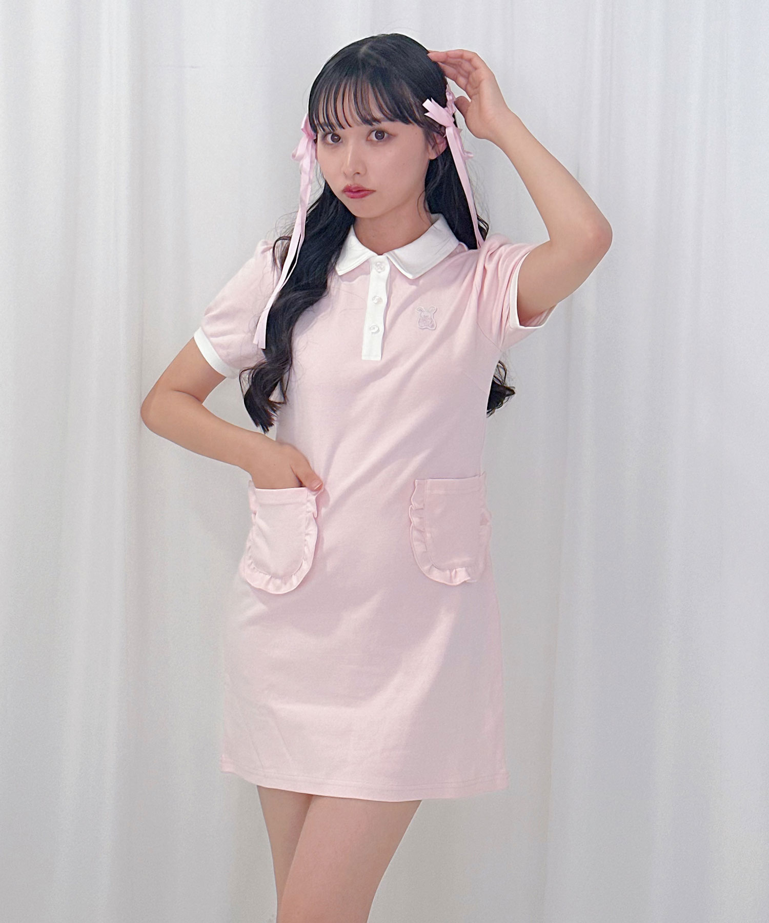 フリルポケットポロワンピース – BUNNY APARTMENT