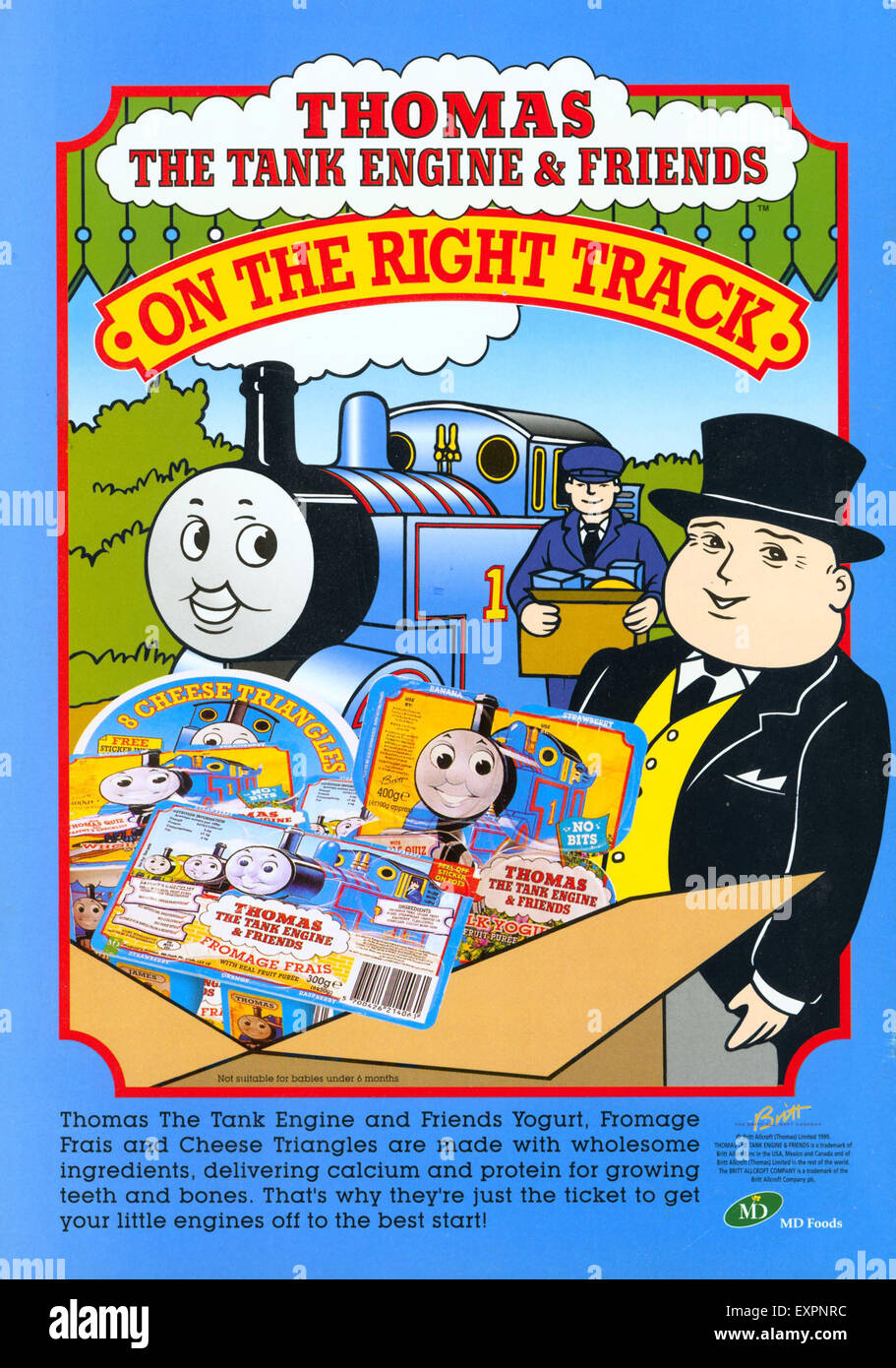1990s UK Thomas the Tank Engine Magazine Advert Stock Photo - Alamy