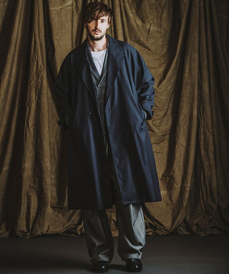 50%OFF【NO ID.(ノーアイディー)】 ﾀﾞﾌﾞﾙﾌﾞﾚｽﾄBIGﾛﾝｸﾞｺｰﾄ(855006-871C