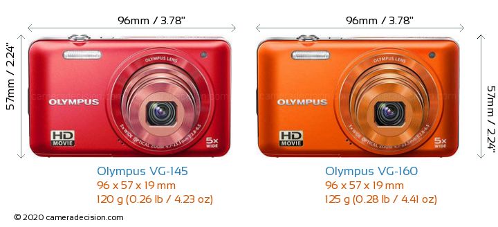 Olympus VG-145 vs Olympus VG-160 Detailed Comparison