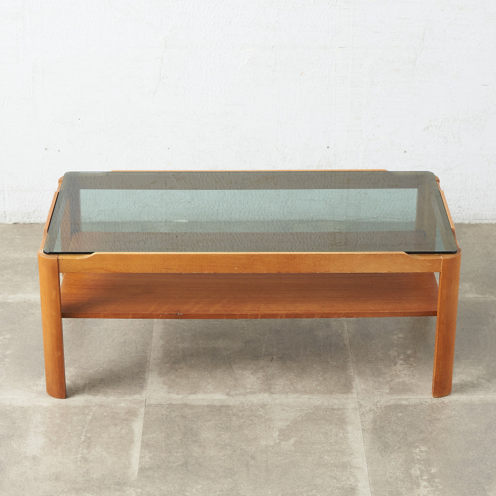 メイヤー myer ヴィンテージ スモークガラストップ コーヒーテーブル