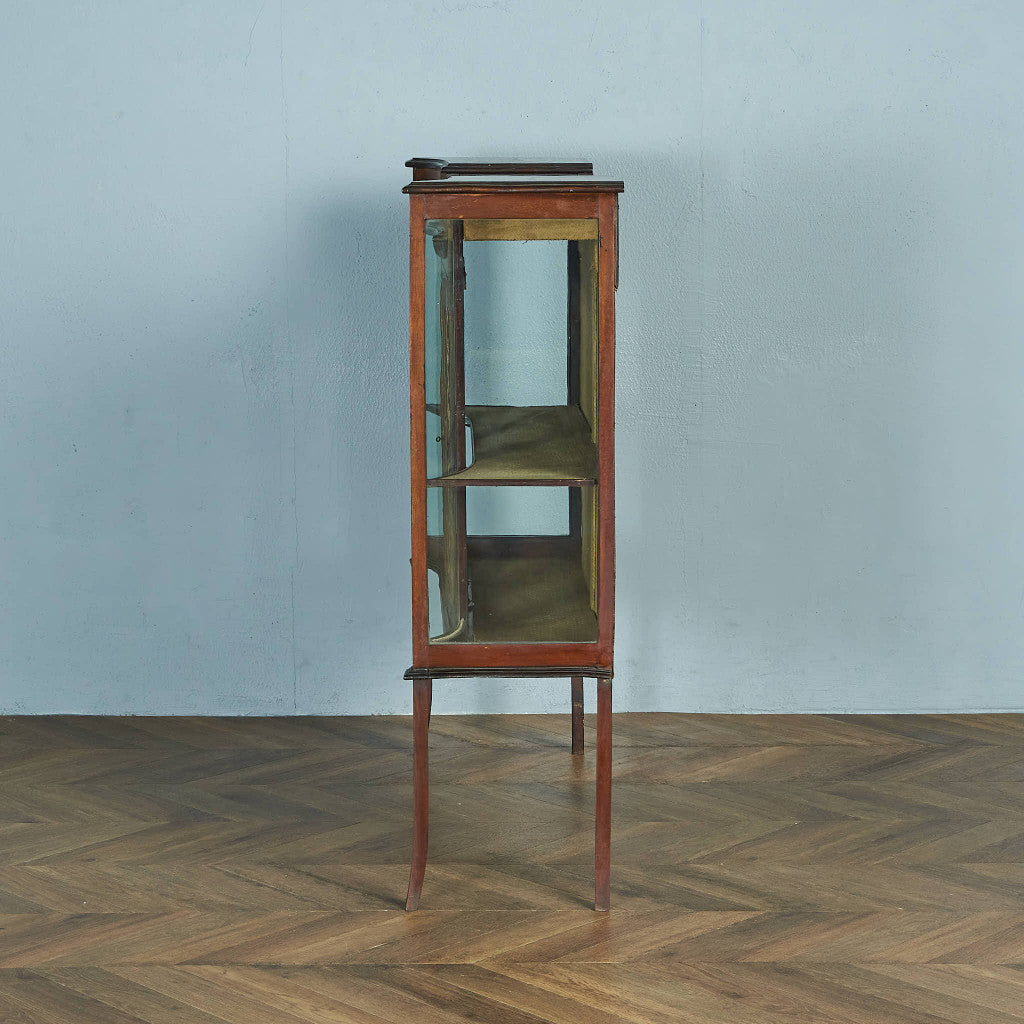 英国 アンティーク キュリオケース ディスプレイキャビネット #84038