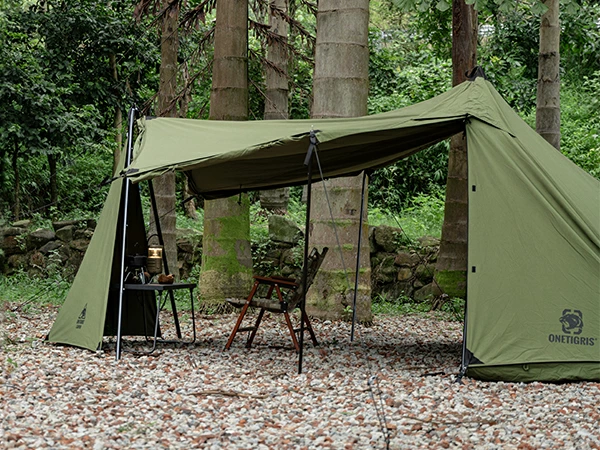 OneTigrisからTC素材の「三角焚き火陣幕」登場 | キャンプレビュー