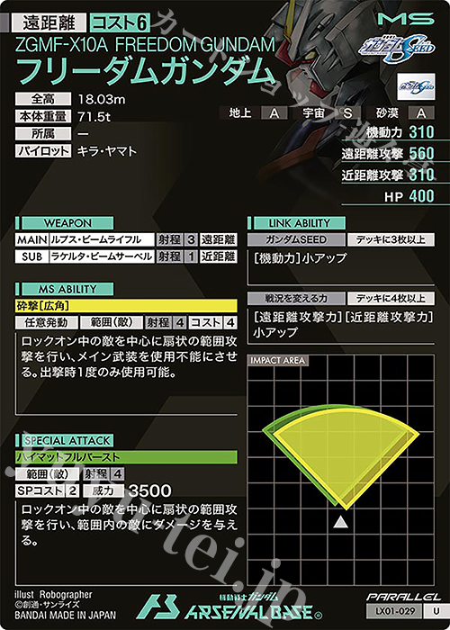 U フリーダムガンダム（パラレル） 販売 | LINXTAGE SEASON:01 | 機動