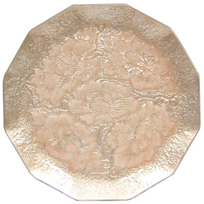 十二稜銀彩牡丹皿 | 安藤七宝店カタログサイト