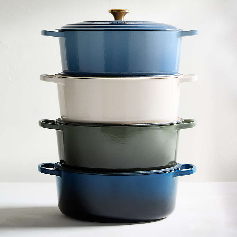 Le Creuset Signature 8-Qt. Chambray Enameled Cast Iron Oval Dutch