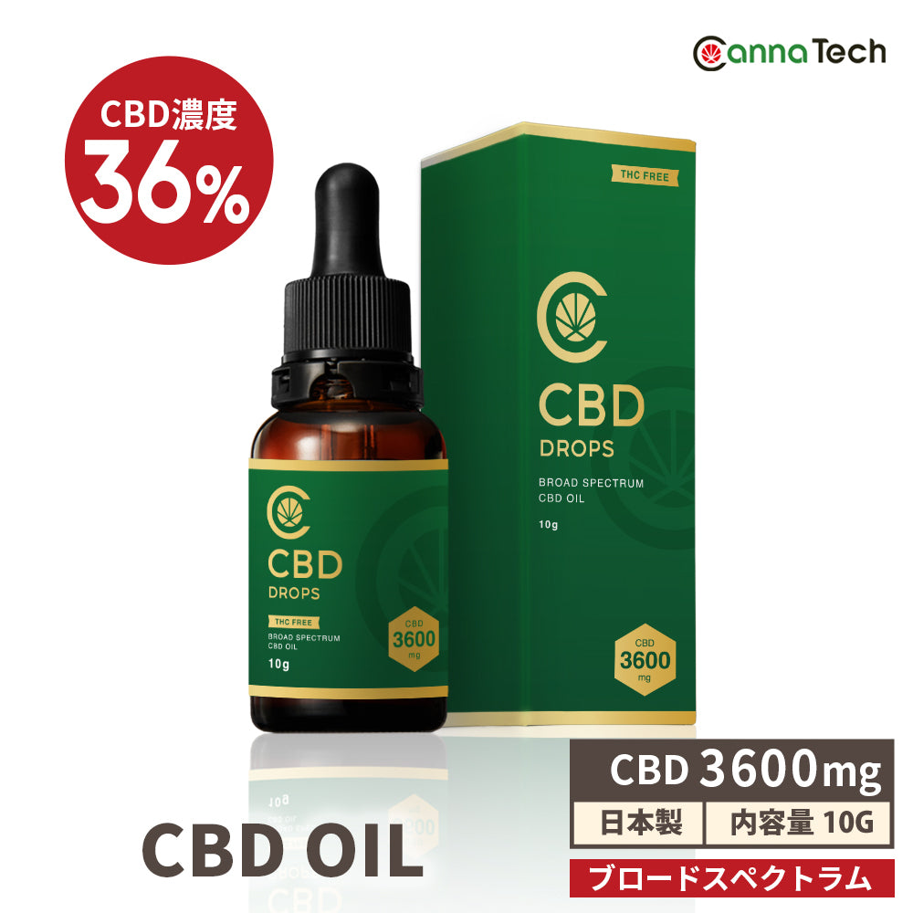 CBD オイル 10g 36% CBD 3600mg ブロードスペクトラム – CBD by
