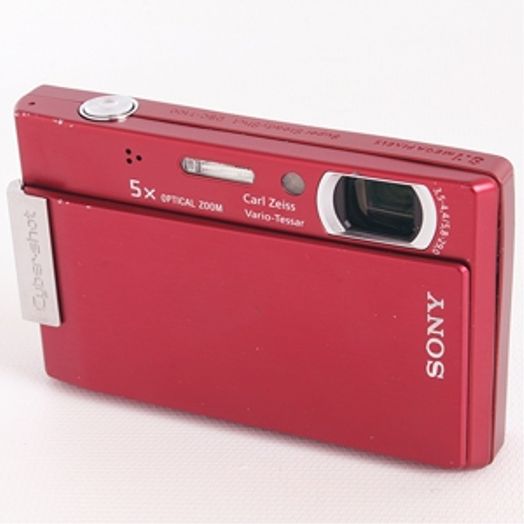 Sony Cyber-Shot DSC-T100 Digital Camera, Red {8.1MP}