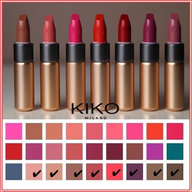 KIKO MILANO】VELVET PASSION マットリップスティック③ (KIKO MILANO