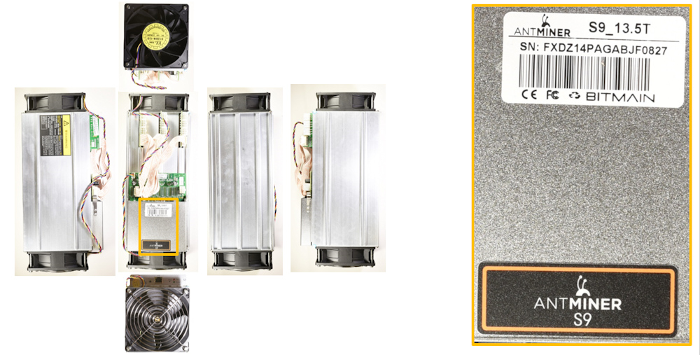 ASIC169個を搭載するビットコイン採掘機、モトは取れるのか分解して