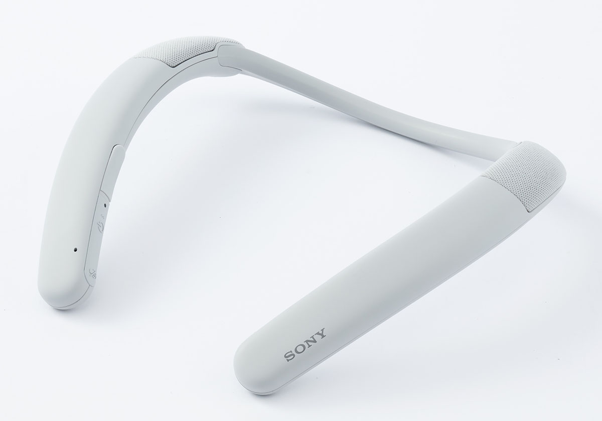 テレワークで長時間着けても疲れない、ソニーのネックスピーカー「SRS