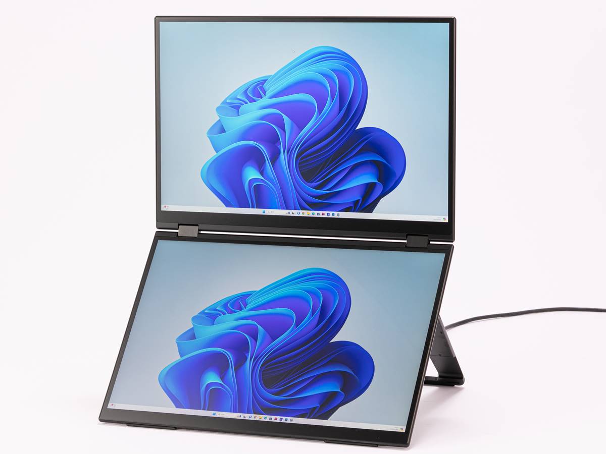 2画面のモバイルディスプレー、ノートPCやスマホで手軽にトリプル化