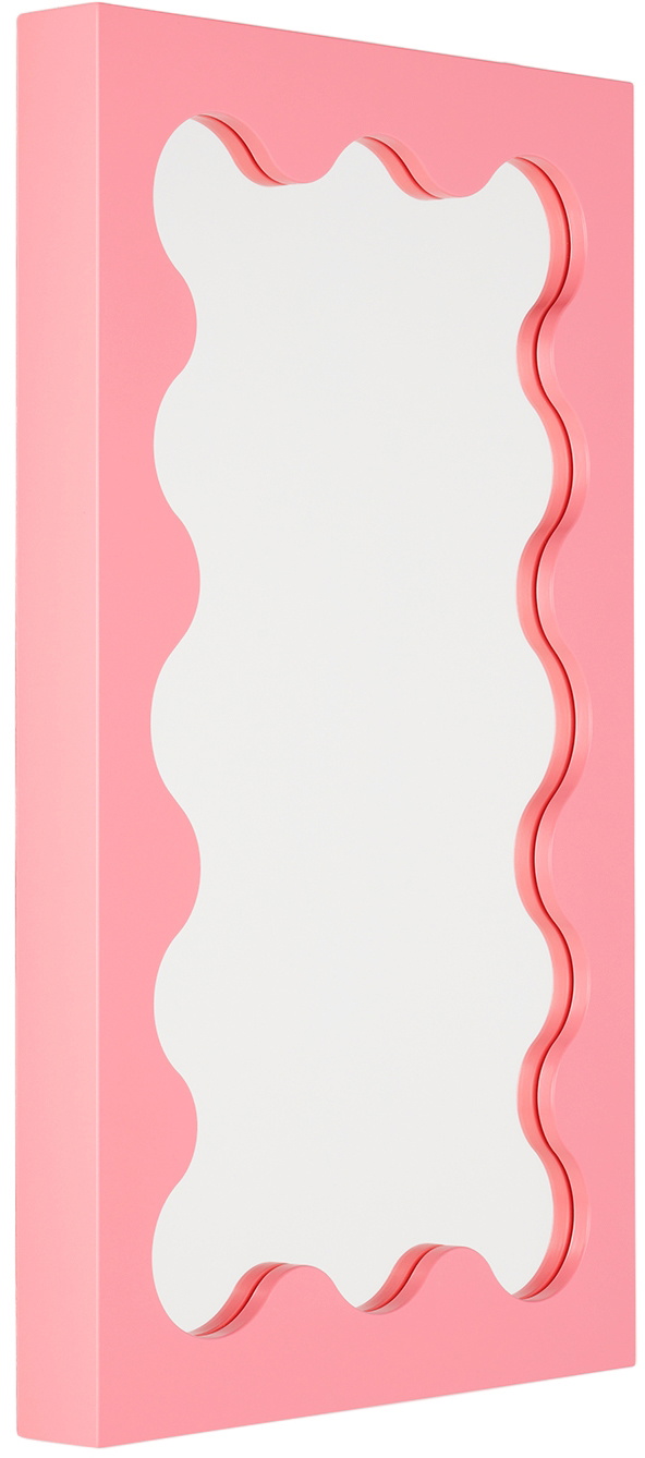 Gustaf Westman Objects SSENSE Exclusive Pink Curvy Mini Mirror