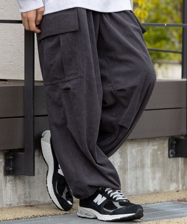 BEAMS HEART（ビームス ハート）コーデュロイ ワイド カーゴパンツ