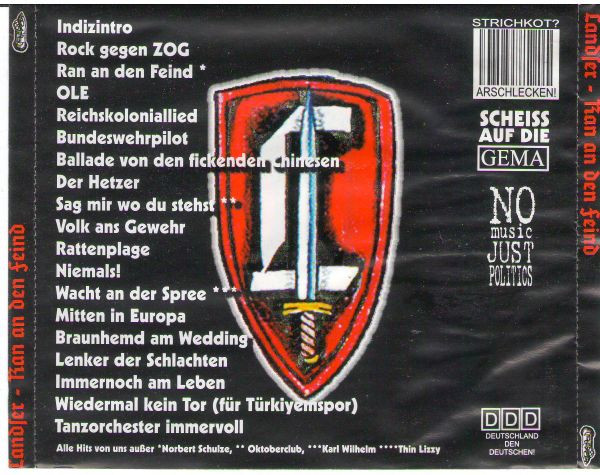 Альбом Ran An Den Feind, год выпуска 2000, артисты Landser, стиль