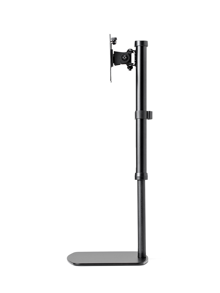 モニタースタンド 卓上 置き型｜27インチ・高さ/角度調整・黒