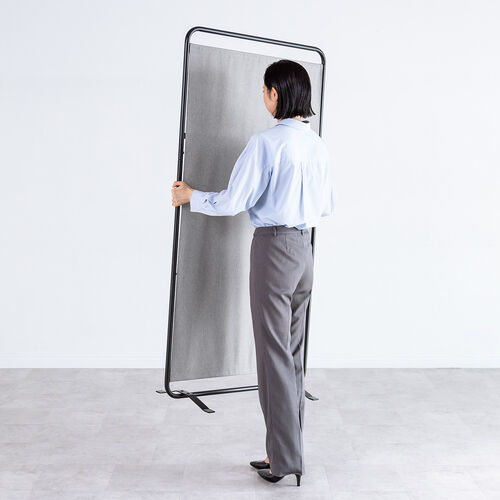 パーティション（間仕切り・自立式・布張り・フック付き・仕切り・軽量