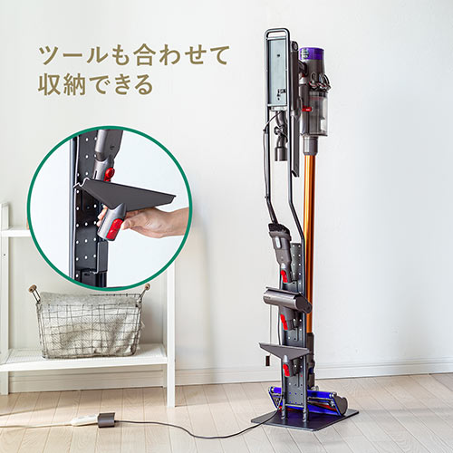 ダイソン用壁掛けスタンド（SV18/V11/V10/V8/V7/V6対応・金属スチール