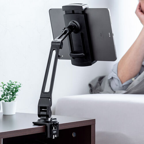 モバイルモニタースタンド（アーム式・クランプ取付け・6関節・無段階