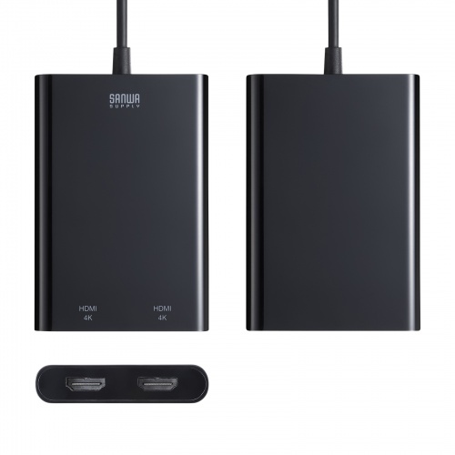 USB-HDMIディスプレイアダプタ（4K/60Hz対応・2画面出力）50616617 USB