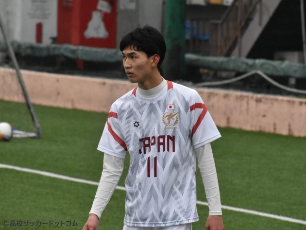 履正社MF名願斗哉は攻守両面で成長。緩急自在のドリブルで好機を