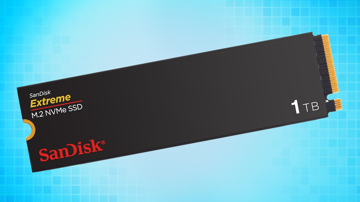 Sandisk 1TB Extreme M.2 NVMe PCIe Gen4 SSD is now only $59 at