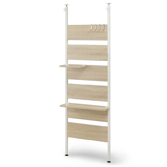 アイリスオーヤマ ウッドウォールラック ハーフ棚板付き WLR-HT62