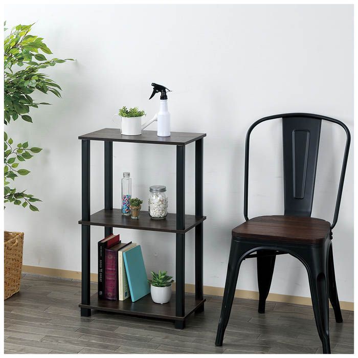 ヴィンテージ調システムラック3段 NFM8-VSR3VBRの通販｜ラック｜収納棚