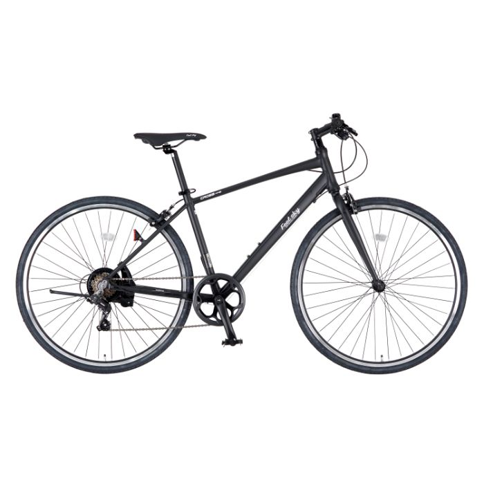 Feel sky アルミクロスバイク 700×32C 6段 マットブラックの通販